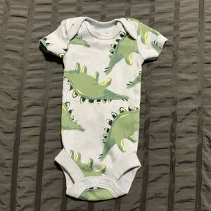 Dinosaur short sleeve onesies